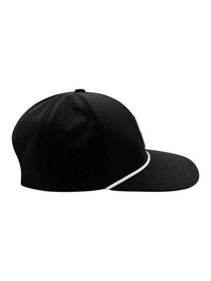 Paint Ind. Black SnapBack – White Rope